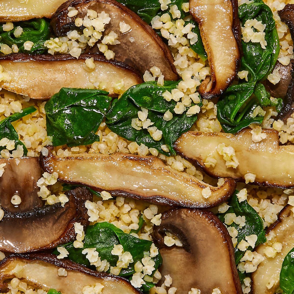 Spinach + Shiitake Grits